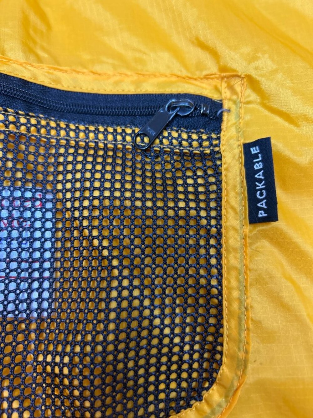 Columbia Boys 14-16 Yellow Packable Windbreaker Jacket Hood Half Zip Pocket - Picture 5 of 10